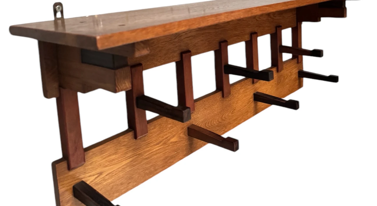 Art Deco Modernist Coat Rack by P.E.L. Izeren for De Genneper Molen, 1920s